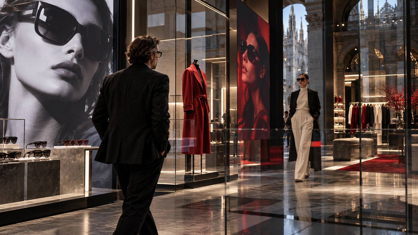 A mature fashion and eyewear brand being reintroduced through campaign and retail